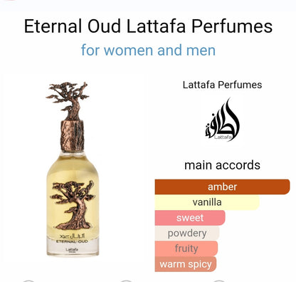 Eternal Oud Lattafa Perfumes for women and men